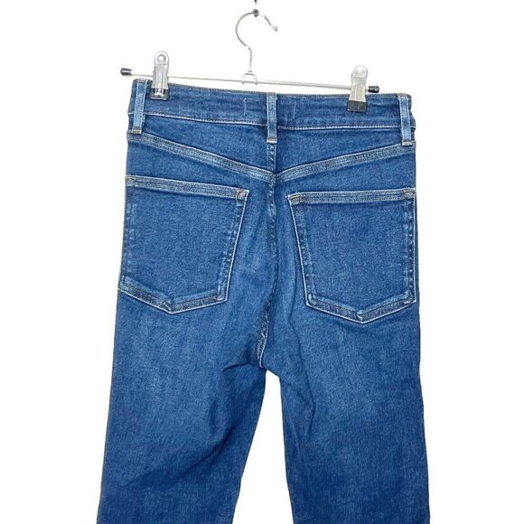 Free People Raw Hem Jegging Jeans Indigo Blue Women’s Size 27 High Rise Stretch - Picture 6 of 13